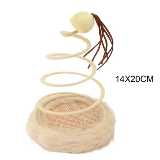 [6937250615453] Base de plush con resorte y pompón 14x20cm