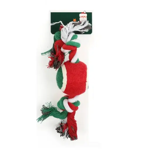 [6937250602330] Nudo de algodón con pelota navideña