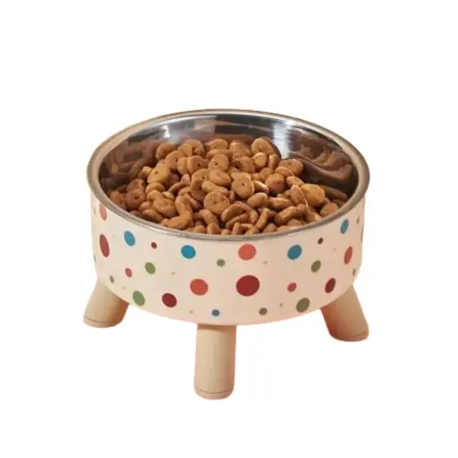 [6937250617167] Comedero acero con altura 4 patas 14x9cm