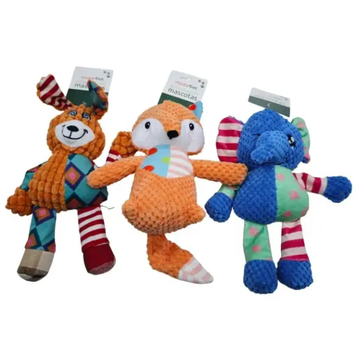 [6937250617105] Juguete de peluche animales combinados con tela estampada